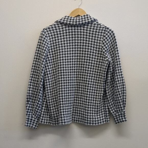 Max Studio houndstooth fluffy jacket size small - Picture 7 of 7